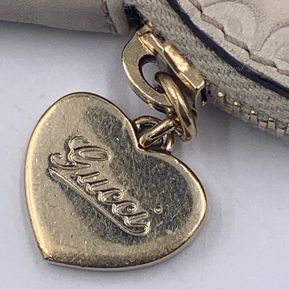 Authentic Gucci GG logo Monogram Heart Coin Case - Picture 7 of 15